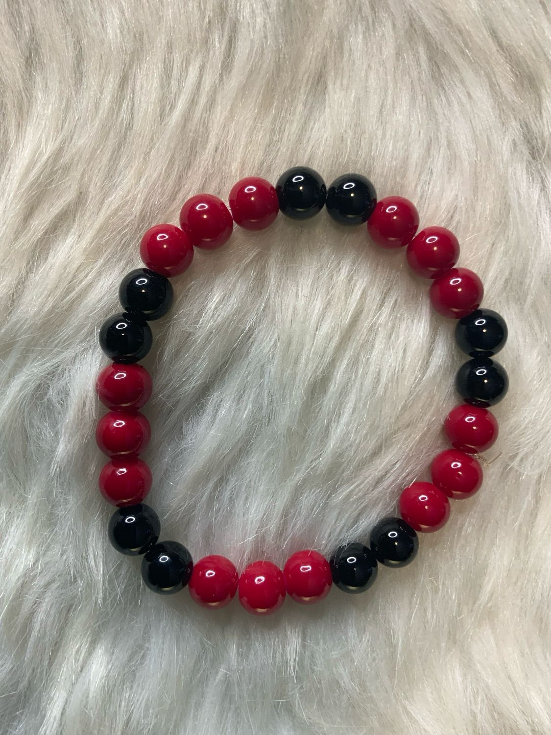 Red &amp; Black Power Bracelet – Strength, Passion &amp; Protection