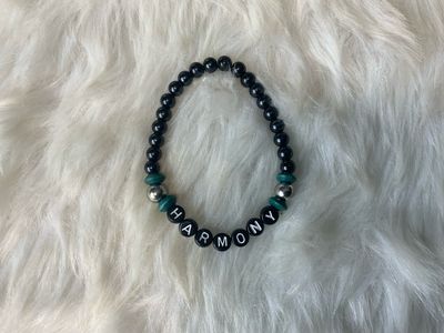 🖤 HARMONY Affirmation Bracelet – Grounded in Balance &amp; Peace