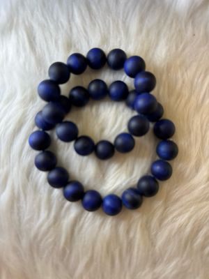 Matte Blue Tiger Eye Bracelet – Grounding Elegance &amp; Bold Protection