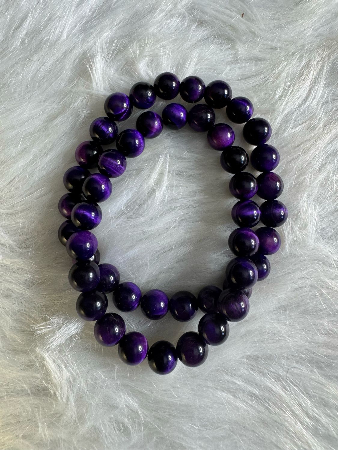 Royal Radiance – Purple Tiger Eye Bracelet