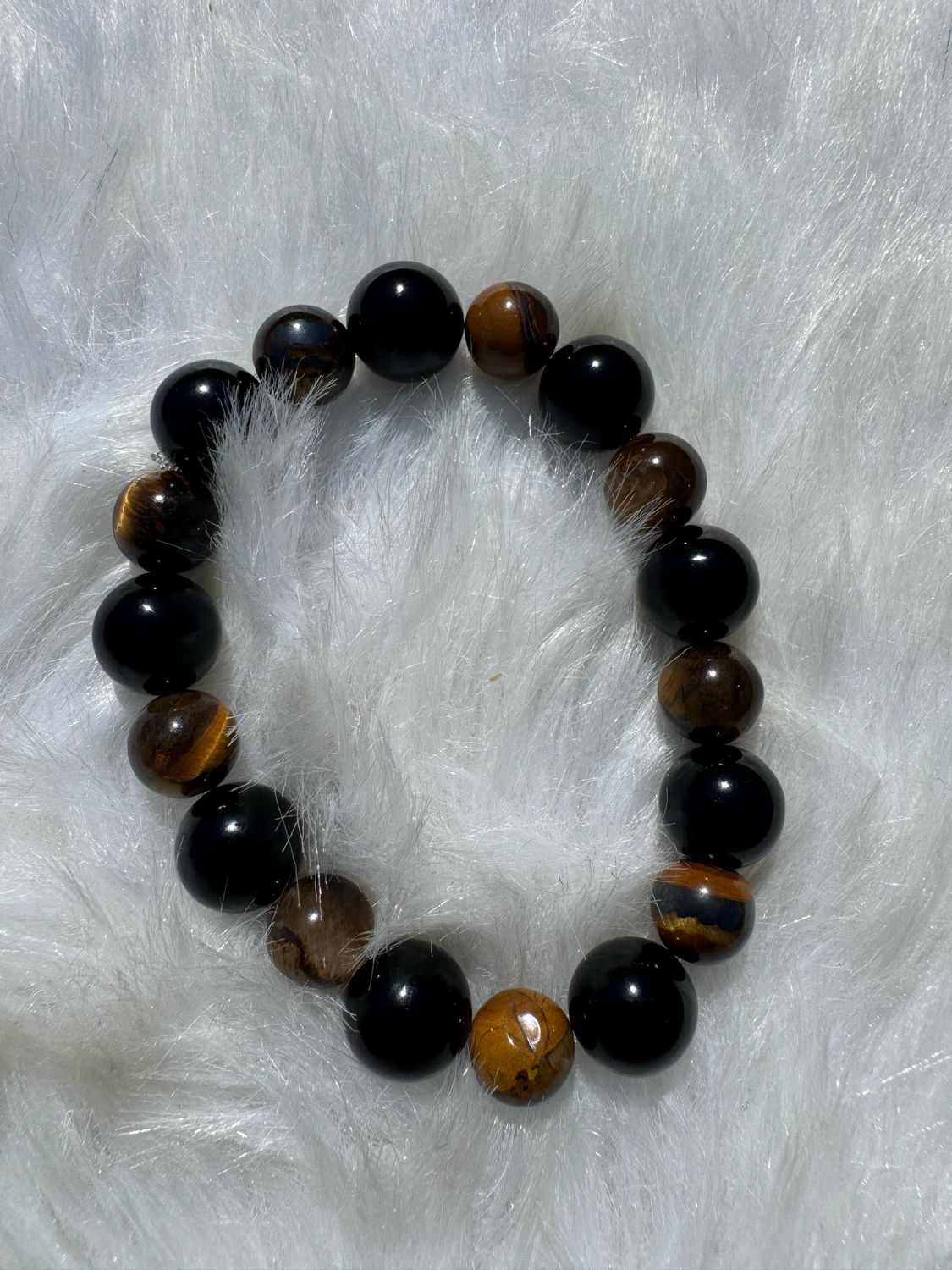 Tiger Eye &amp; Black Onyx Protection Bracelet – Grounded Strength by Felycia Designs