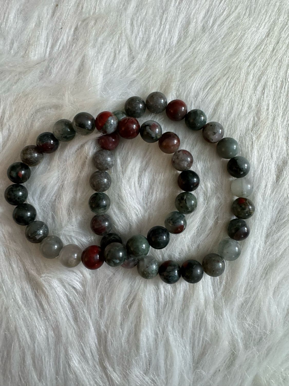 🩸 Bloodstone Grounding Bracelet – Courage, Strength &amp; Energy Cleanse