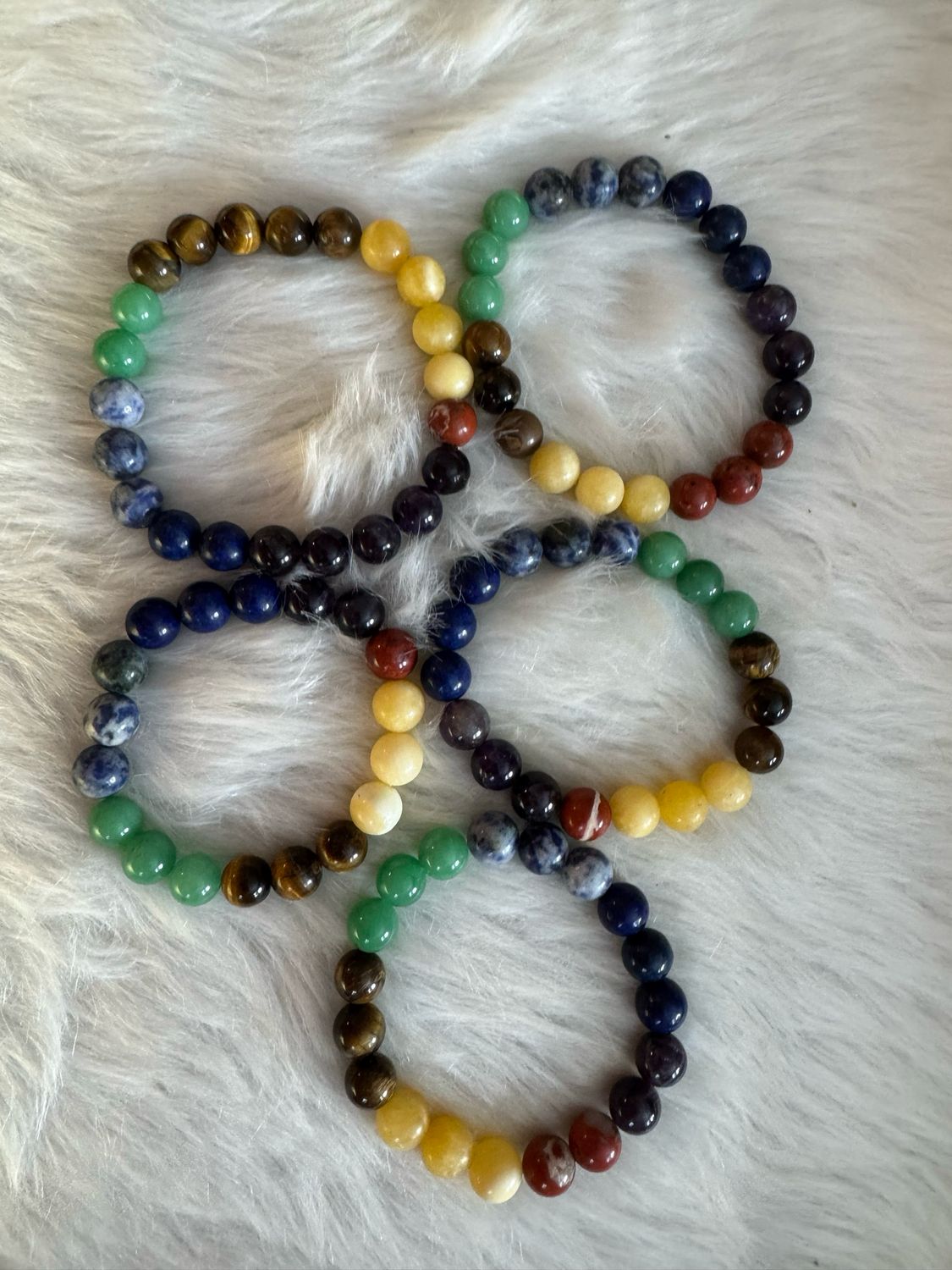 Chakra Healing Bracelet with Natural Gemstones – Energy Balancing &amp; Grounding