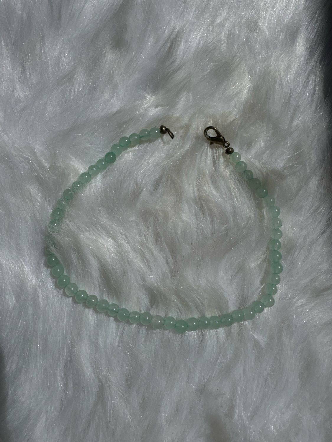 Mint Green Jade Anklet – Felycia Designs