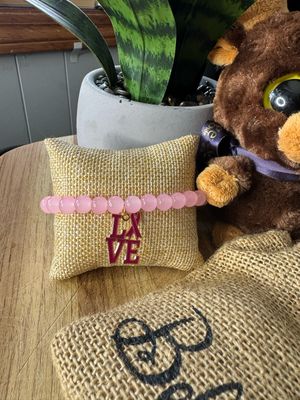 💗 LOVE Pink Ribbon Bracelet – Bold &amp; Beautiful - Cancer Awareness Collection