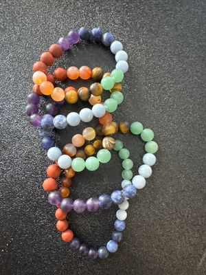Matte 7-Chakra Gemstone Bracelet Set – Balance, Energy &amp; Alignment