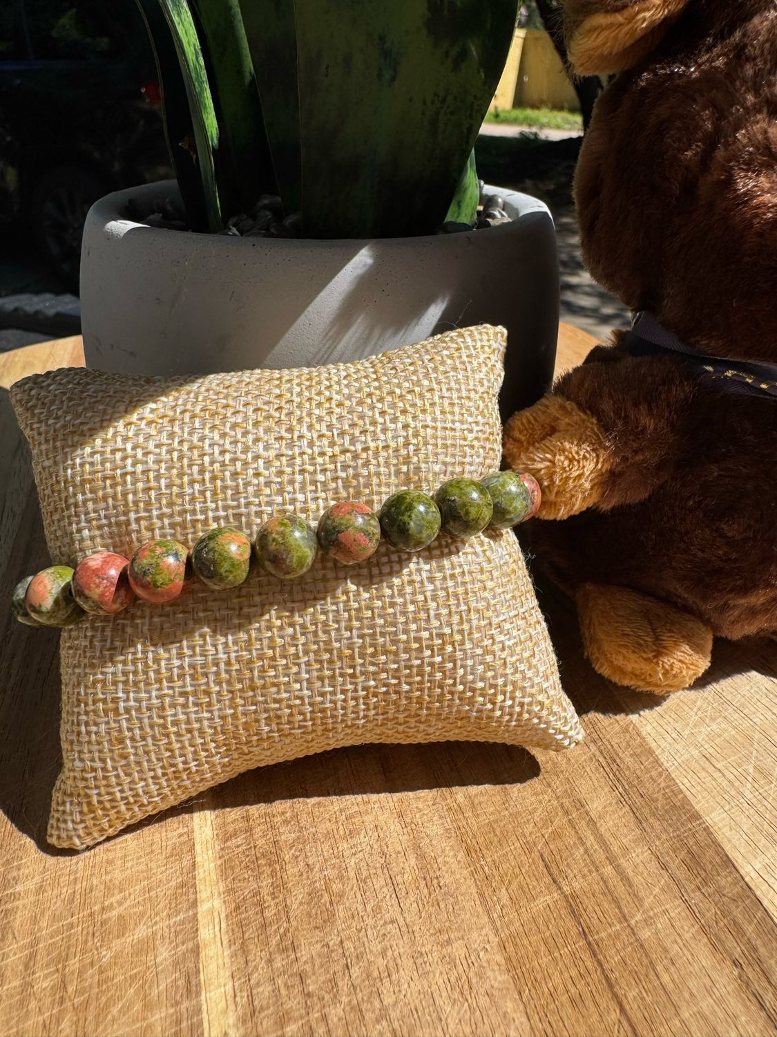Unakite Jasper Healing Bracelet