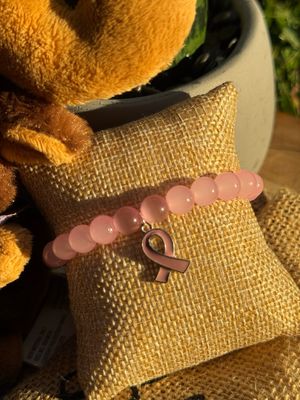 Classic Pink Ribbon Bracelet – Breast Cancer Awareness