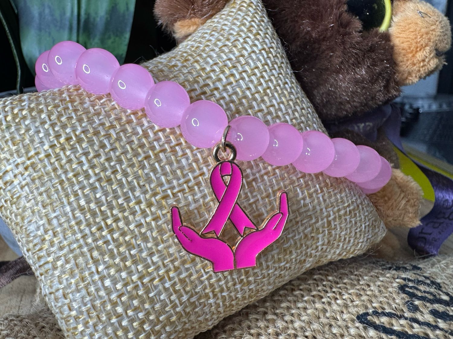 💗 Hands of Hope Bracelet — Breast Cancer Awareness