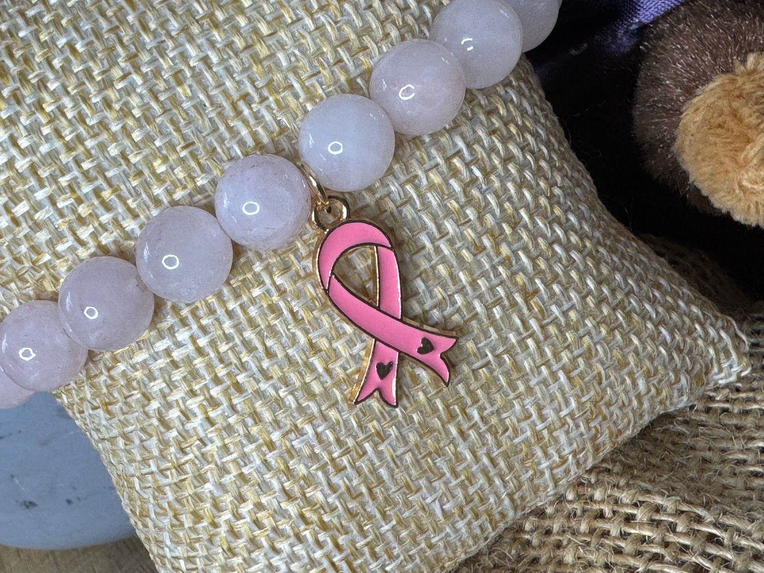 Hope Ribbon” Cancer Awareness Bracelet