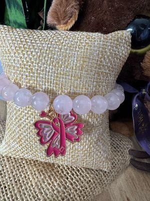 🦋 “Butterfly Strength” Cancer Awareness Bracelet