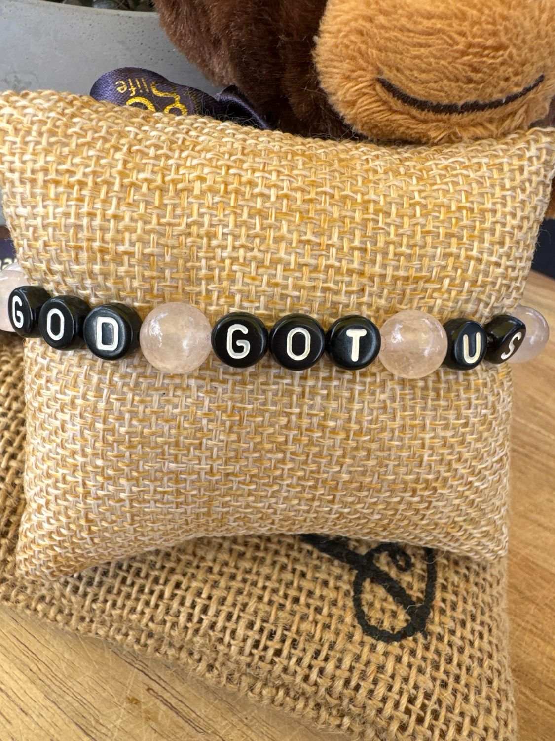 God Got Us – Rose Quartz Bracelet