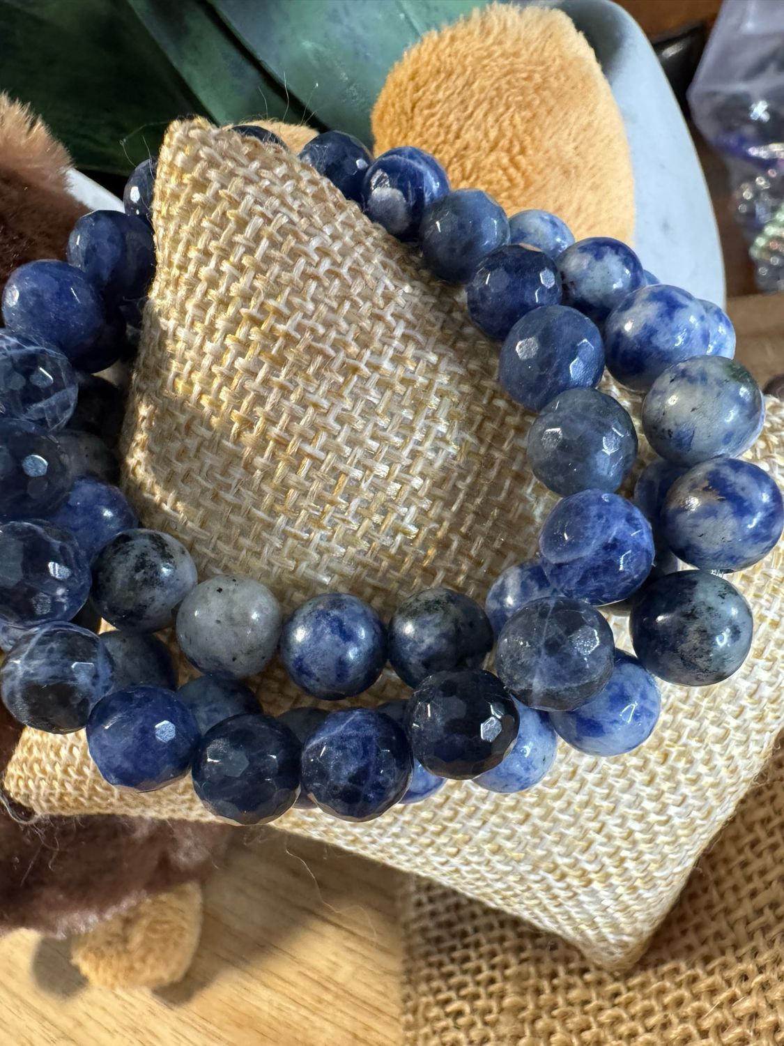 Deep Blue Sodalite Healing Bracelet – Calming &amp; Clarity Energy Beads