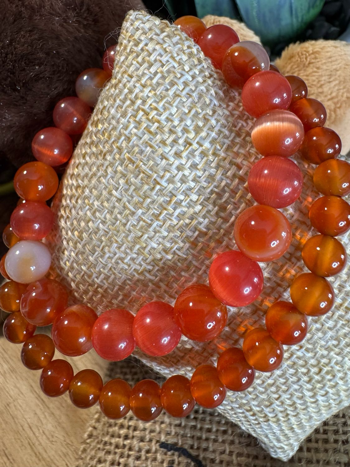 Carnelian Energy Bracelets – Vitality &amp; Courage (Sold Separately)