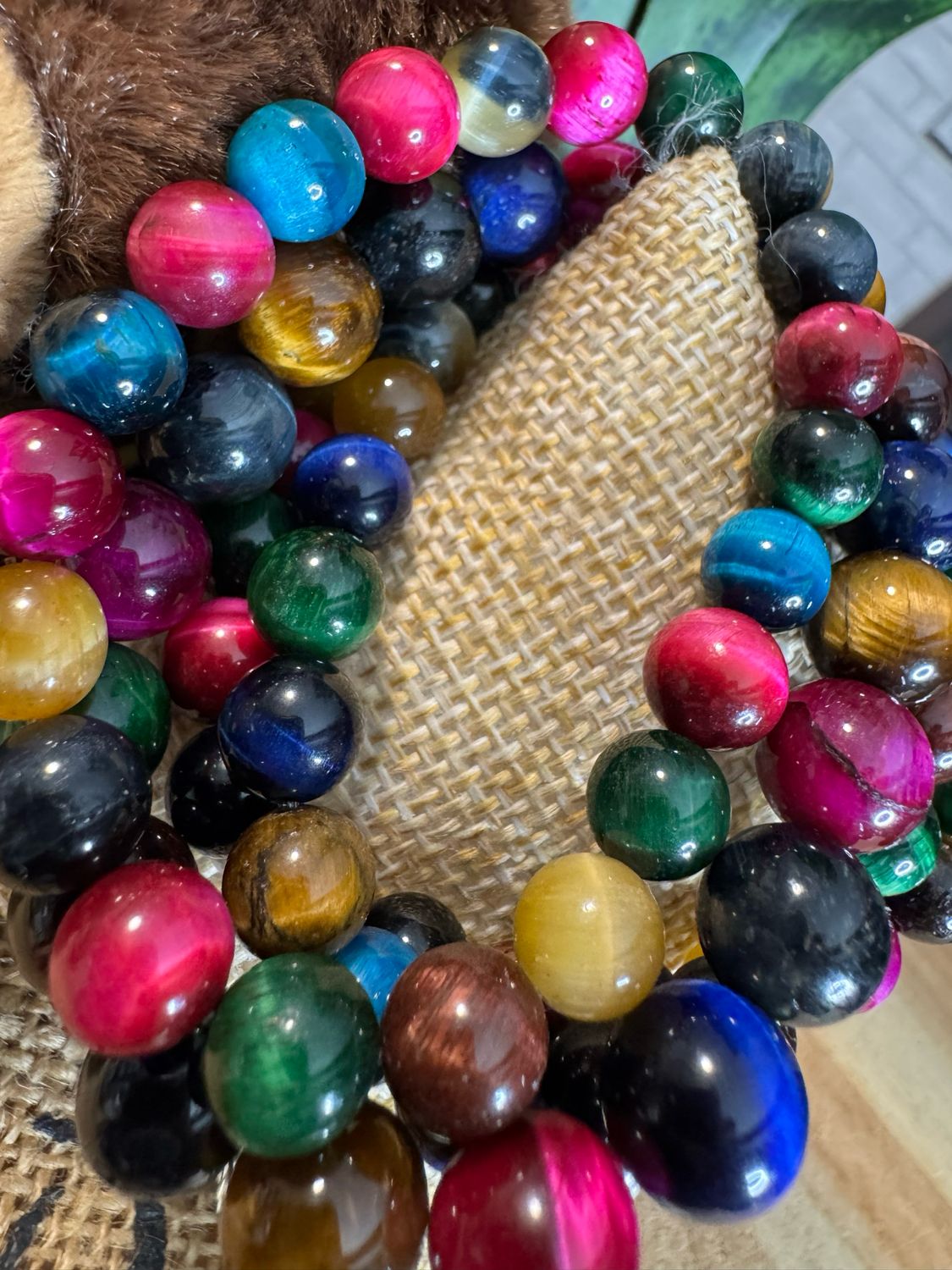 Colorful Tiger Eye Protection Bracelets – Multi-Stone Power Stack | Felycia Designs