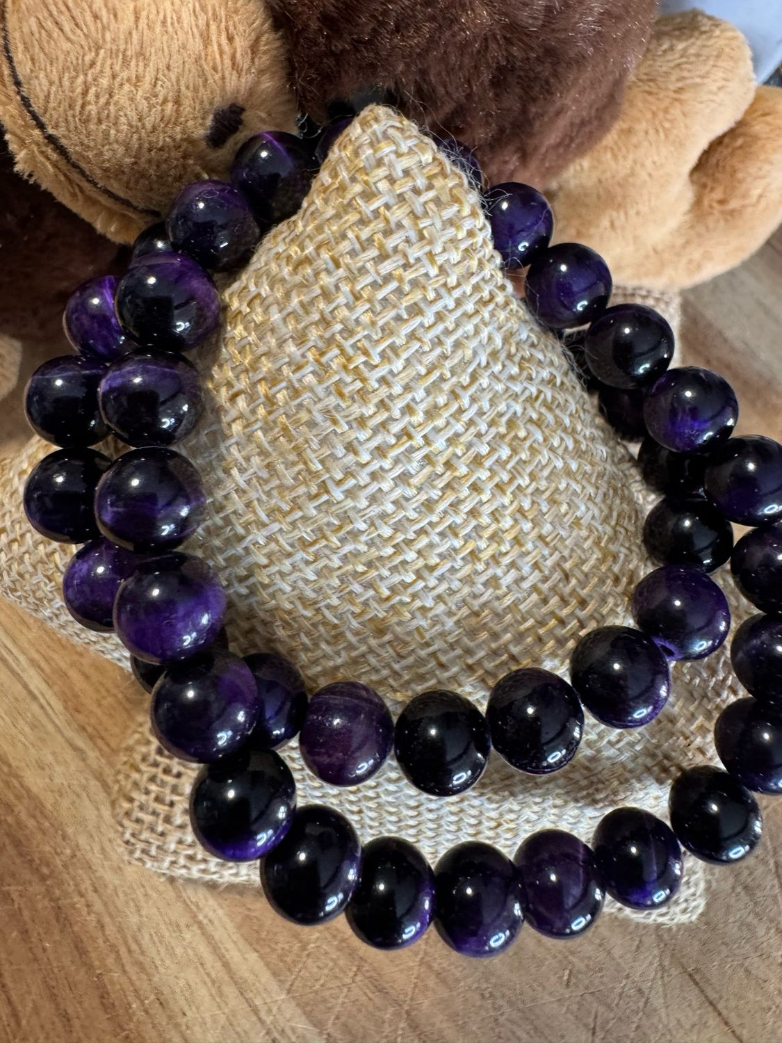 Royal Radiance – Purple Tiger Eye Bracelet