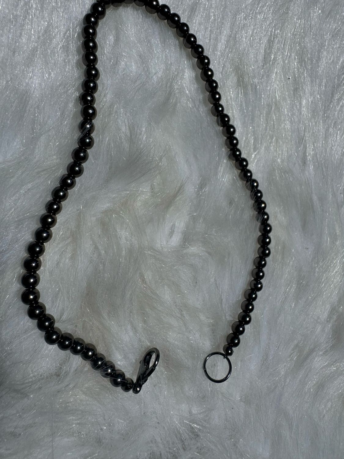 Sleek Hematite Protection Anklet – Grounding Energy in Every Step