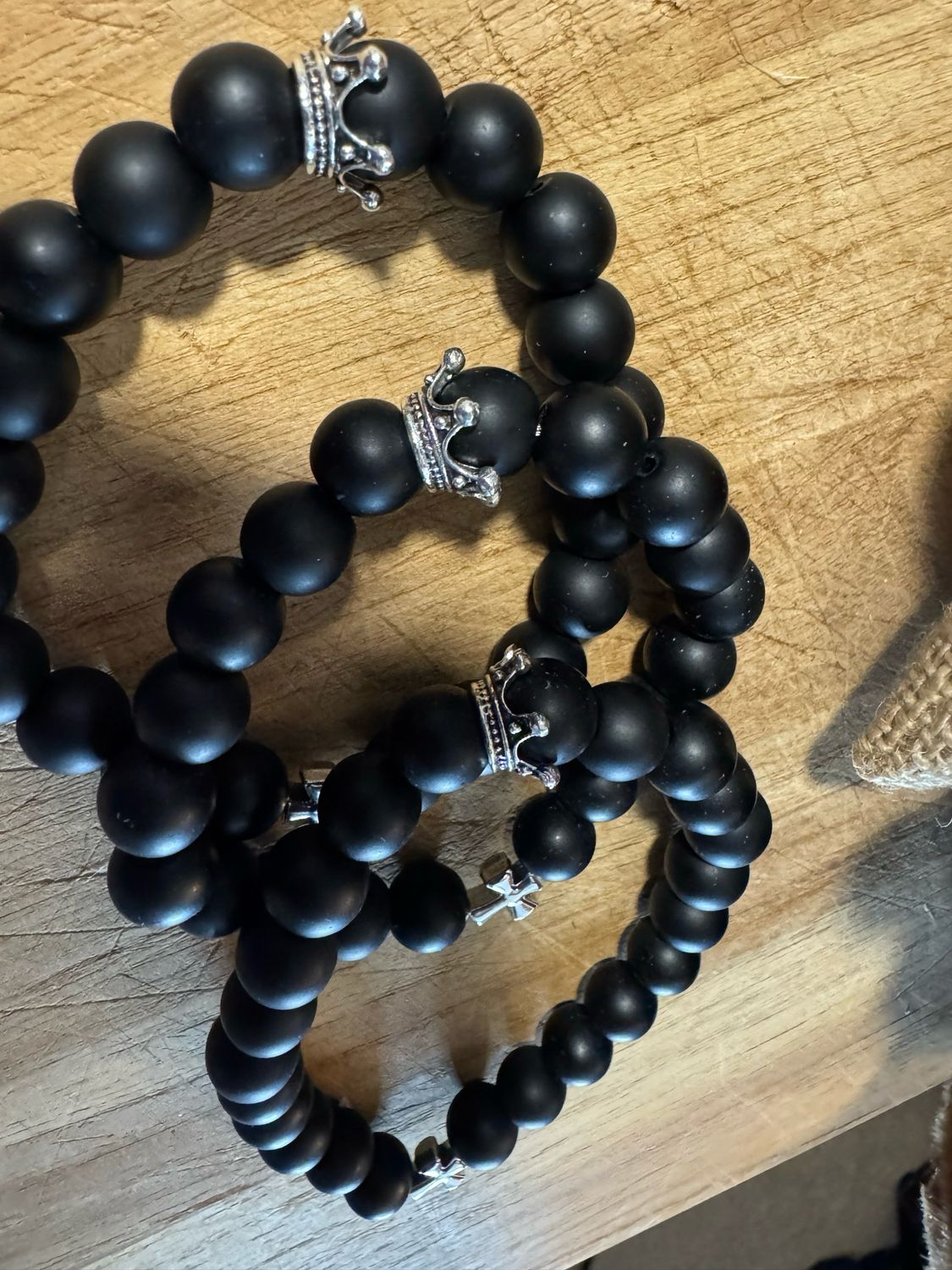 God Got Us Royalty Bracelet – Matte Black
