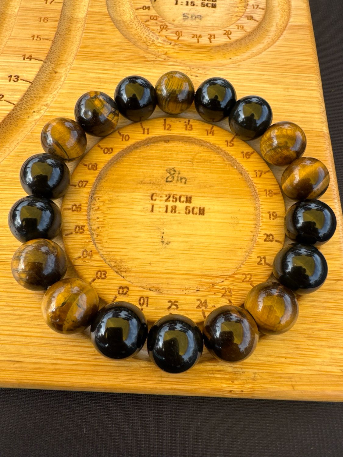 Tiger Eye &amp; Black Onyx Protection Bracelet