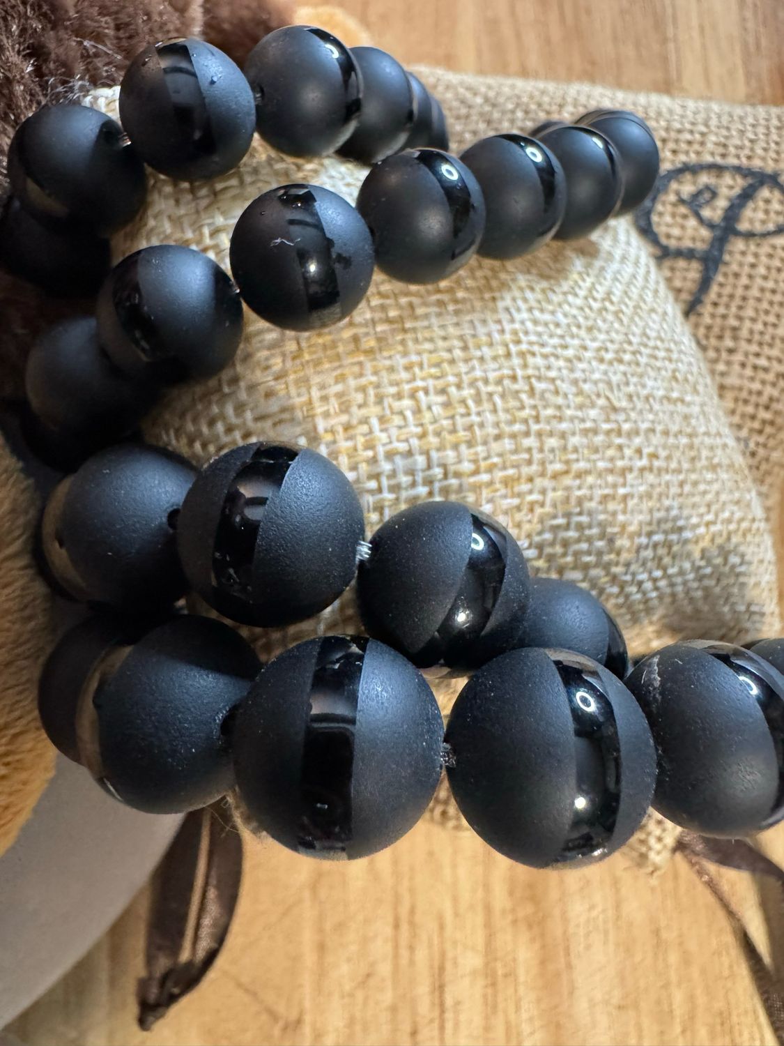 Matte Black Onyx Energy Beads