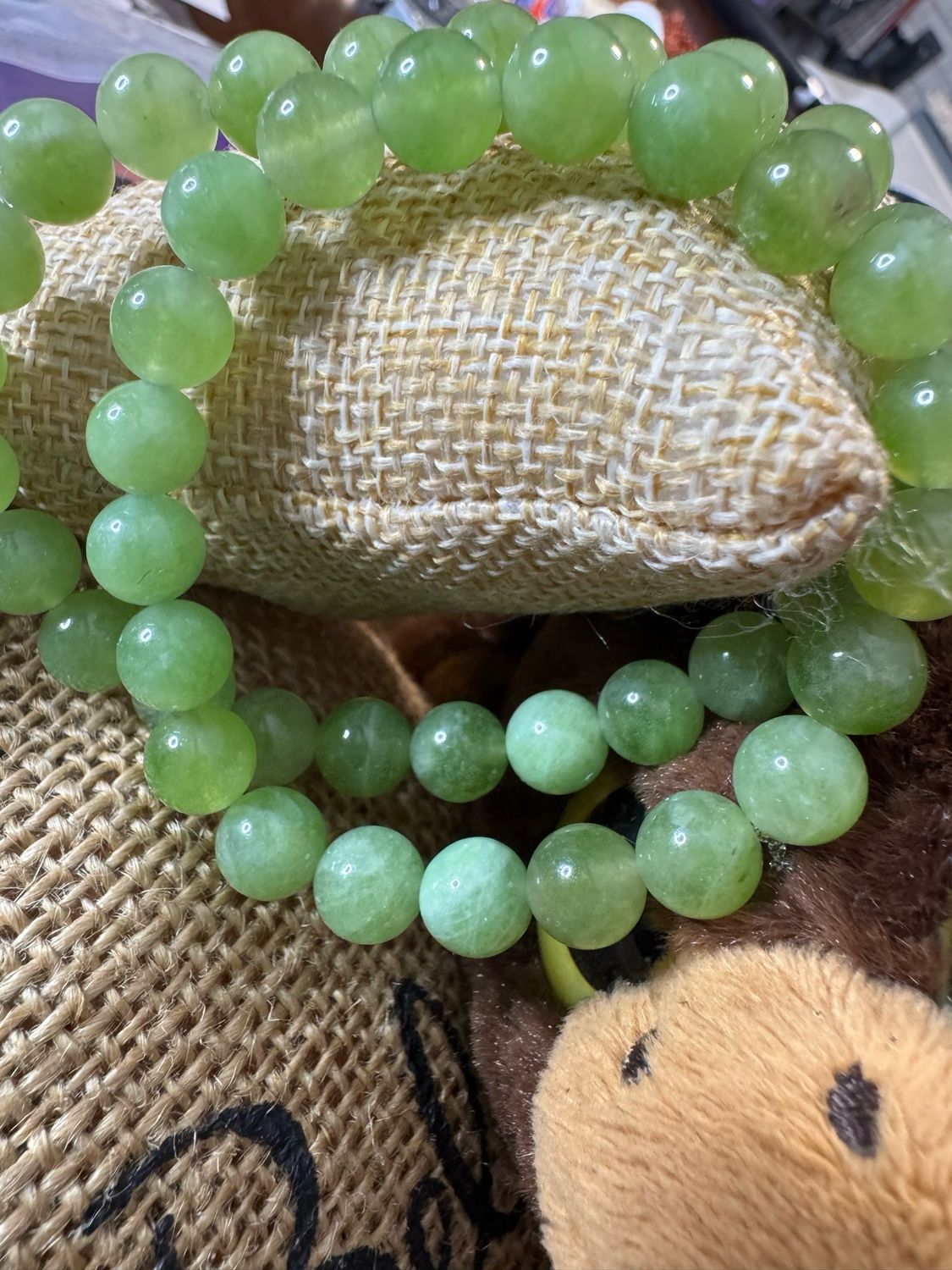 Green Peridot Jade Energy Bracelet