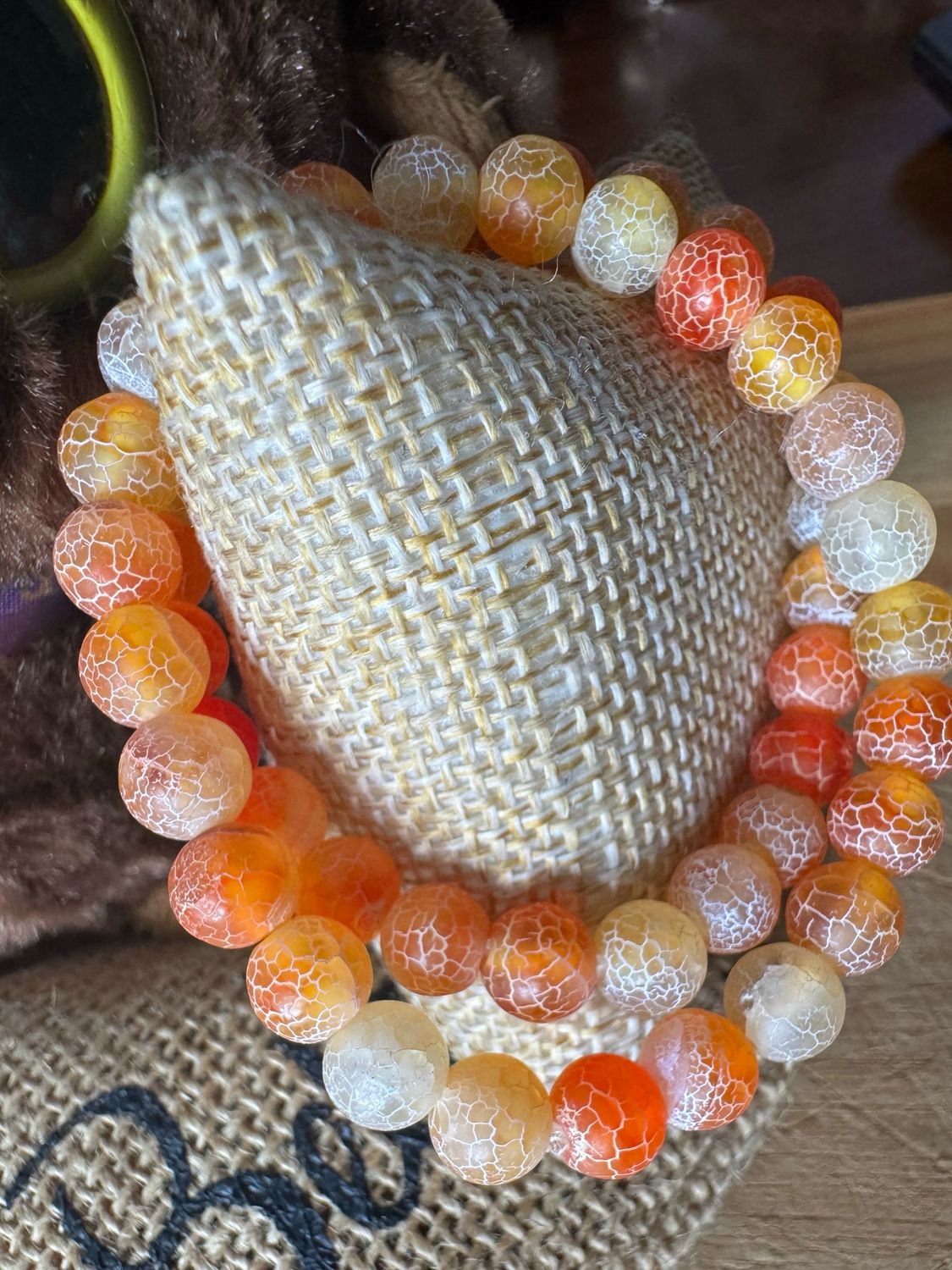 Orange Frosted Agate