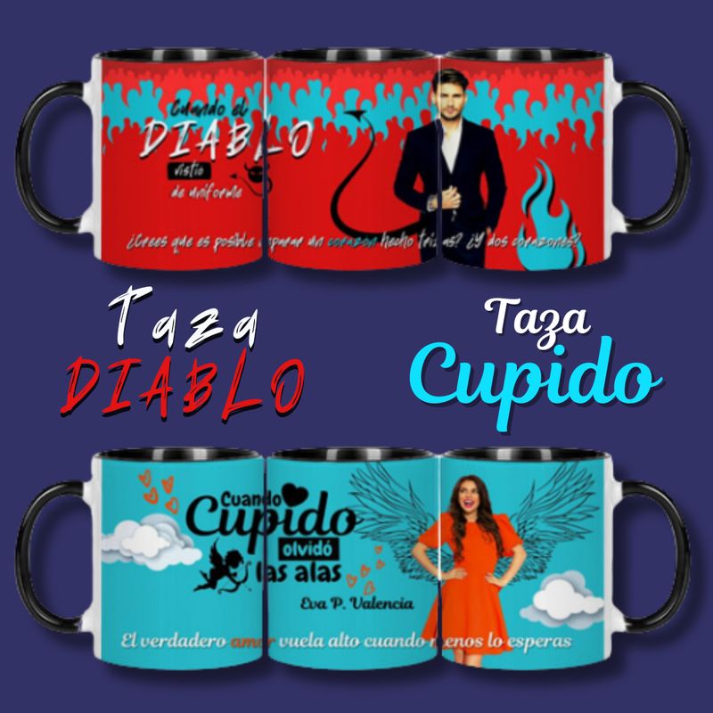 TAZA CUPIDO Y DIABLO