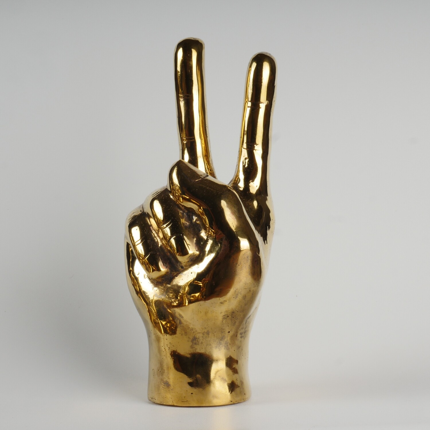 The Peace Hand - Victory Hand - Brass Peace Hand  - Brass Victory hand
