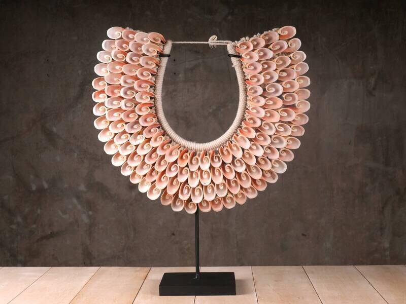 Papua Necklace - Pink shell necklace - Boho Interior - Sea Shell Necklace