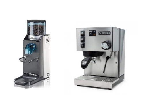 Rancilio Silvia V6E + Rancilio Rocky Doser-Less Combo