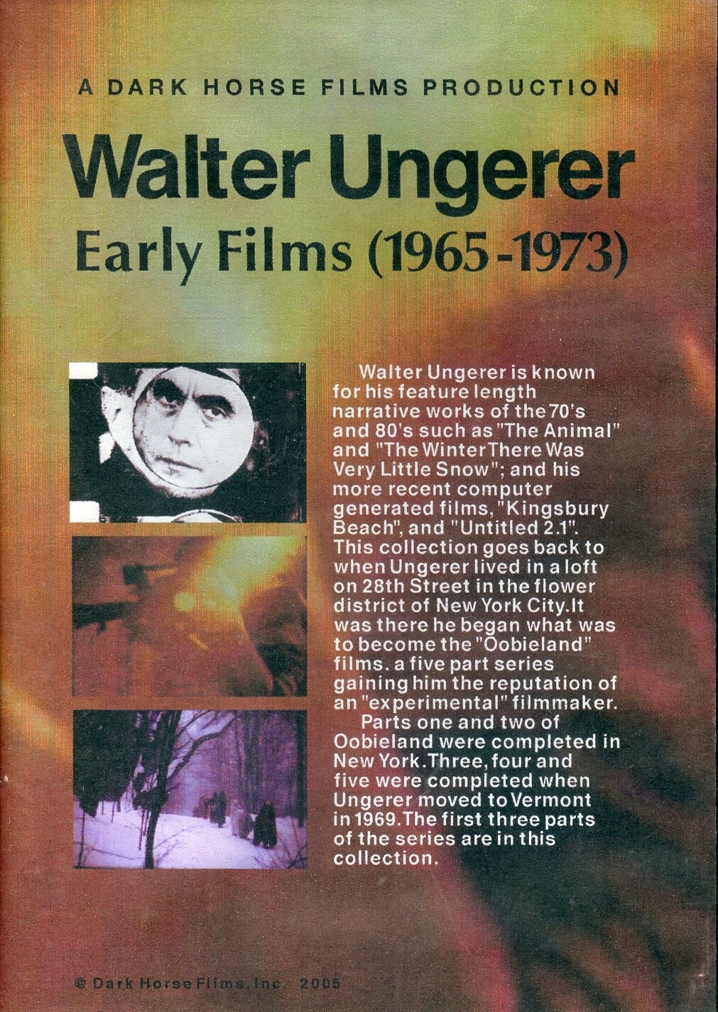 Walter Ungerer - Early Films (1965-1973)