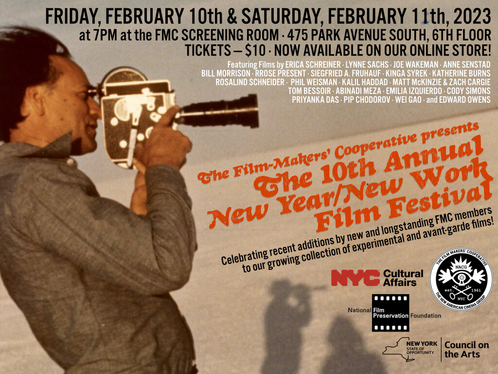 2023 New Year/New Work Film Festival **FRIDAY, 2/10/23 TICKETS ONLY**