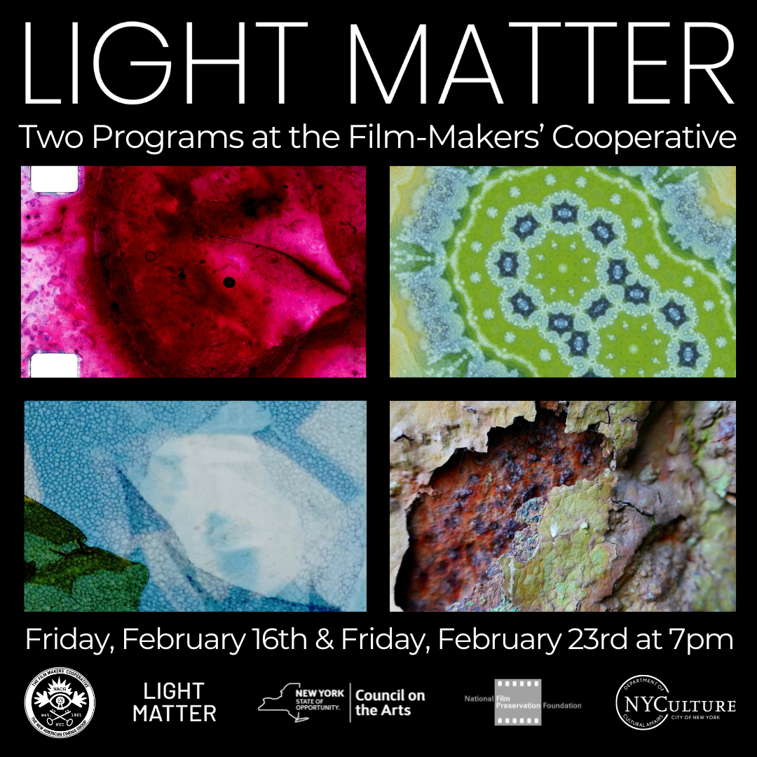 Light Matter Film Festival: Two Programs at the Film-Makers&#39; Cooperative