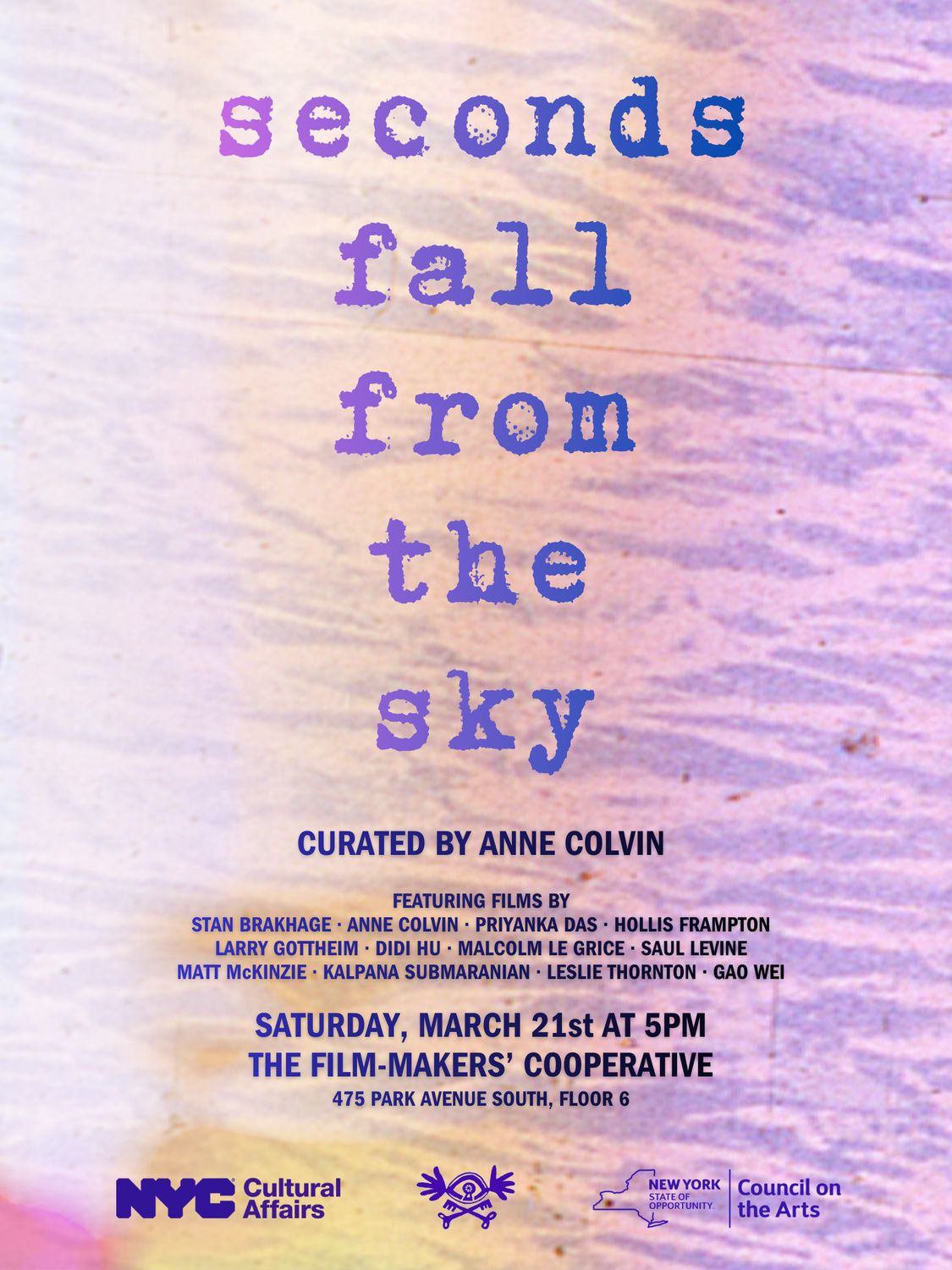 Seconds fall from the sky