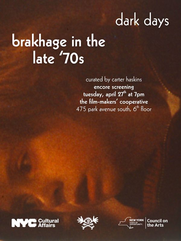 Encore Screening: Dark Days: Brakhage in the Late '70s