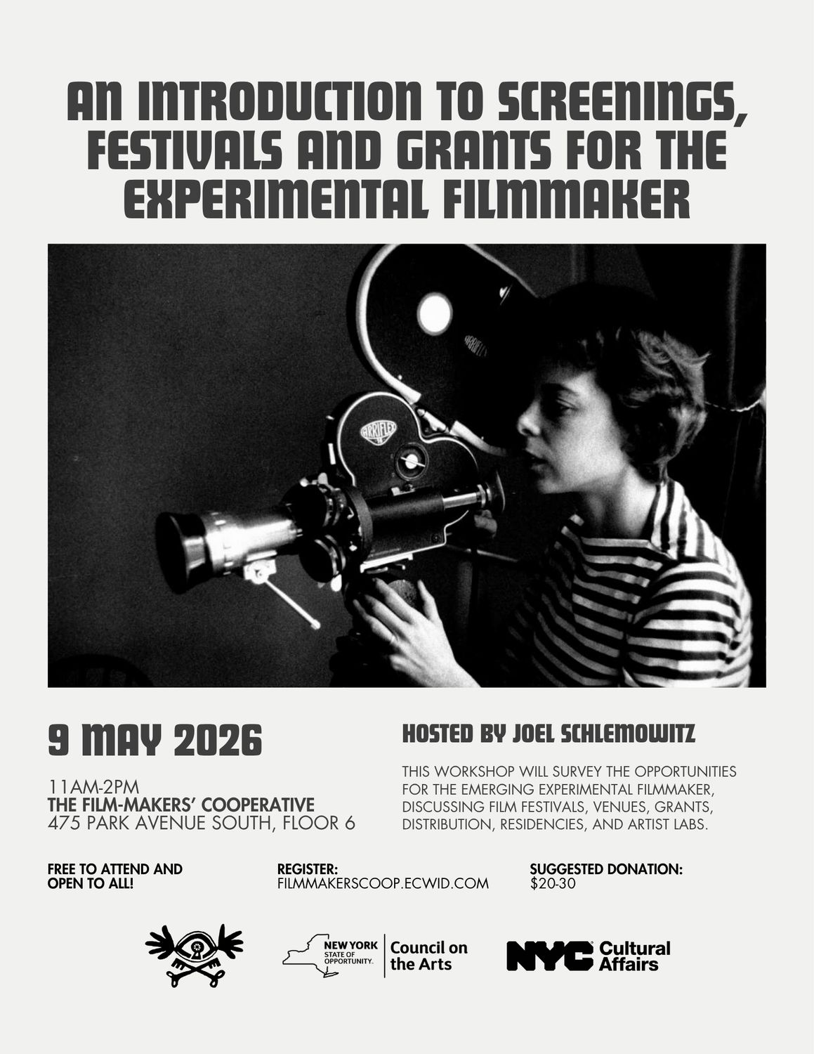 Free Workshop: An Introduction to Screenings, Festivals and Grants for the Experimental Filmmaker