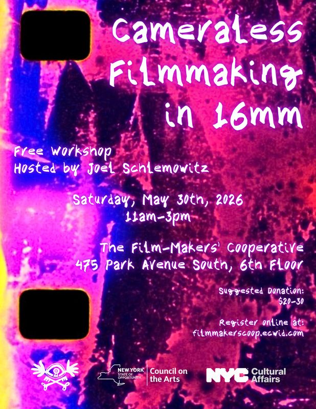 Free Workshop: Cameraless Filmmaking in 16mm