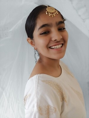 WHITE SHARARA WITH ORGANZA DUPATTA
