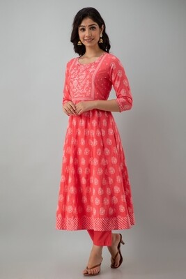 BIBA PINK ANARKALI