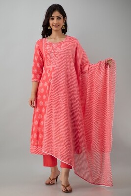 BIBA PINK ANARKALI