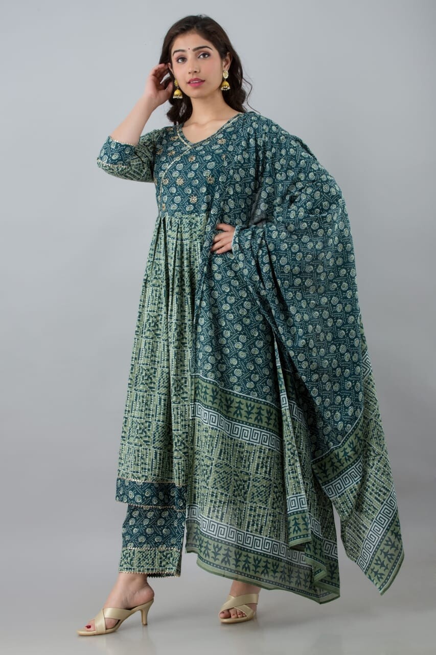 BLUE COTTON ANGRAKHA