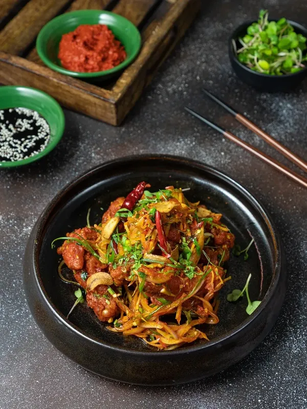 Yellow and Red Pasta