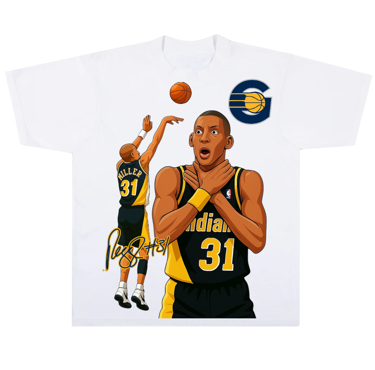 LEGEND SERIES REGGIE MILLER TEE, Sizes: S