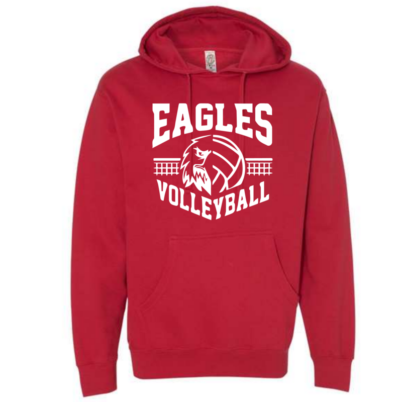 Volleyball  Adult Midweight Hoodie