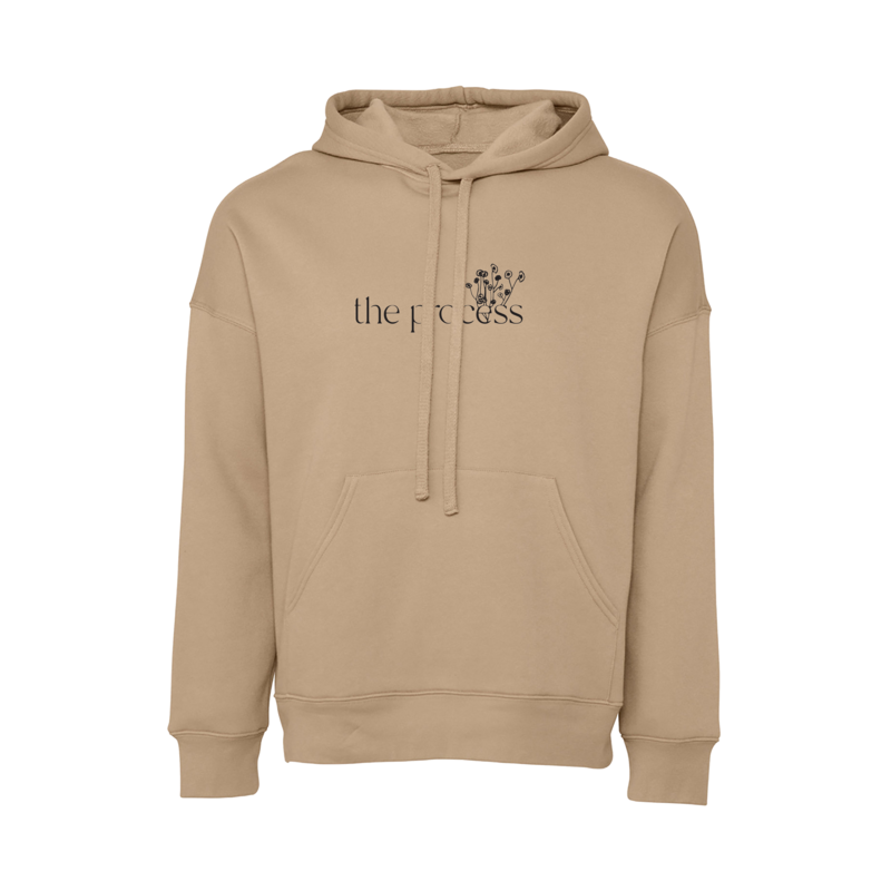 Tan &quot;The Process&quot; Fleece Hoodie