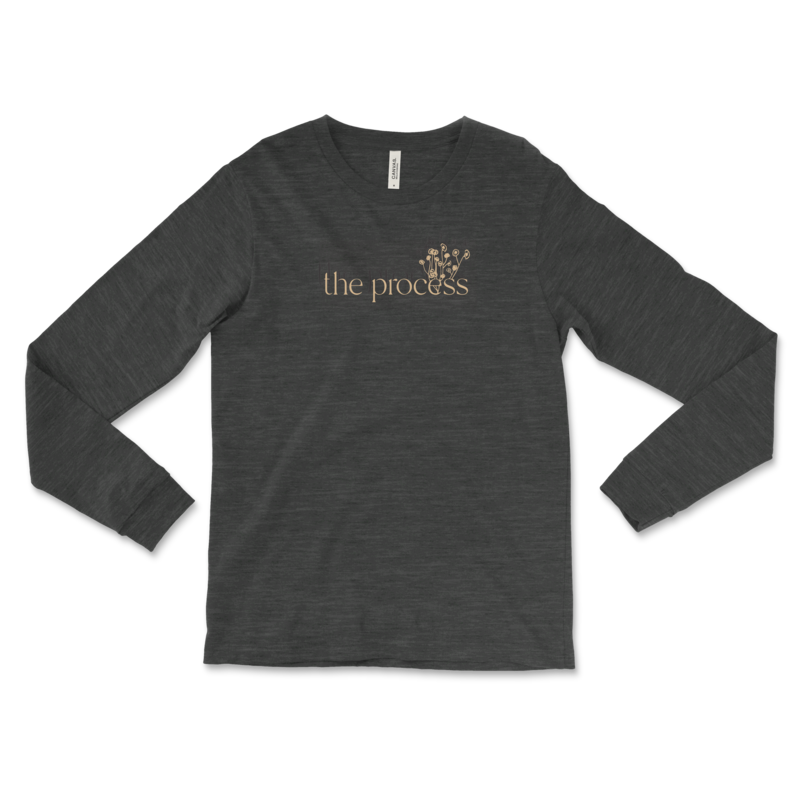 Charcoal Black &quot;The Process&quot; Tri-blend Long Sleeve