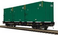 MTH 20-95452 60' FLAT TRASH CONTAINERS