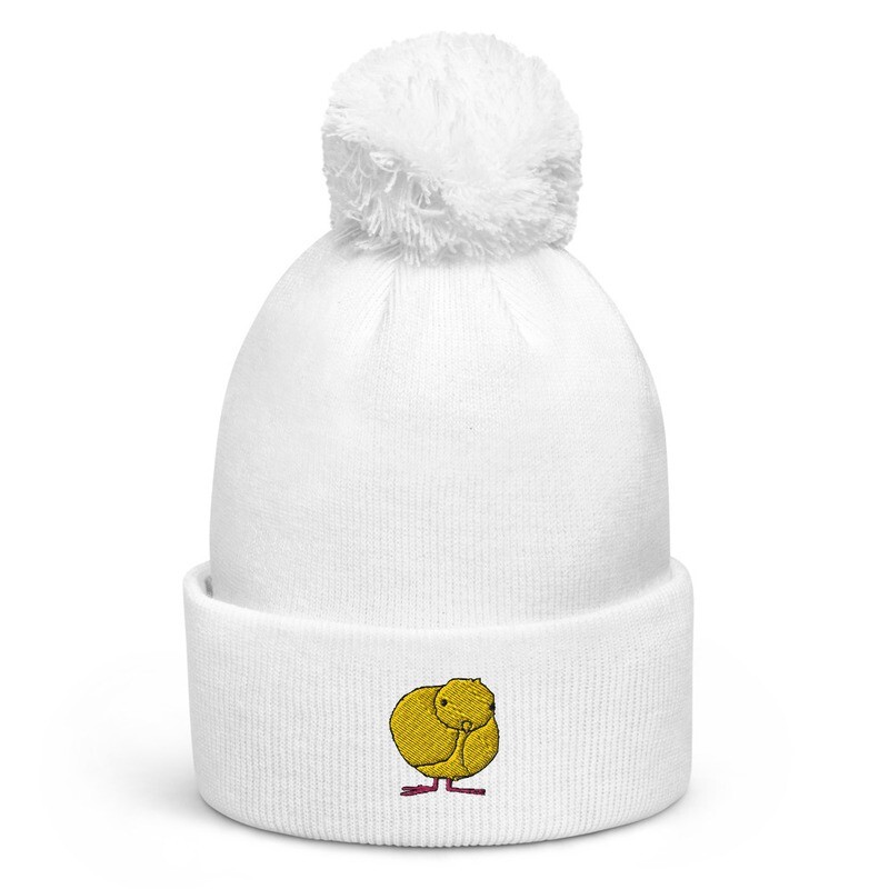 Purdy Chick Pom pom beanie