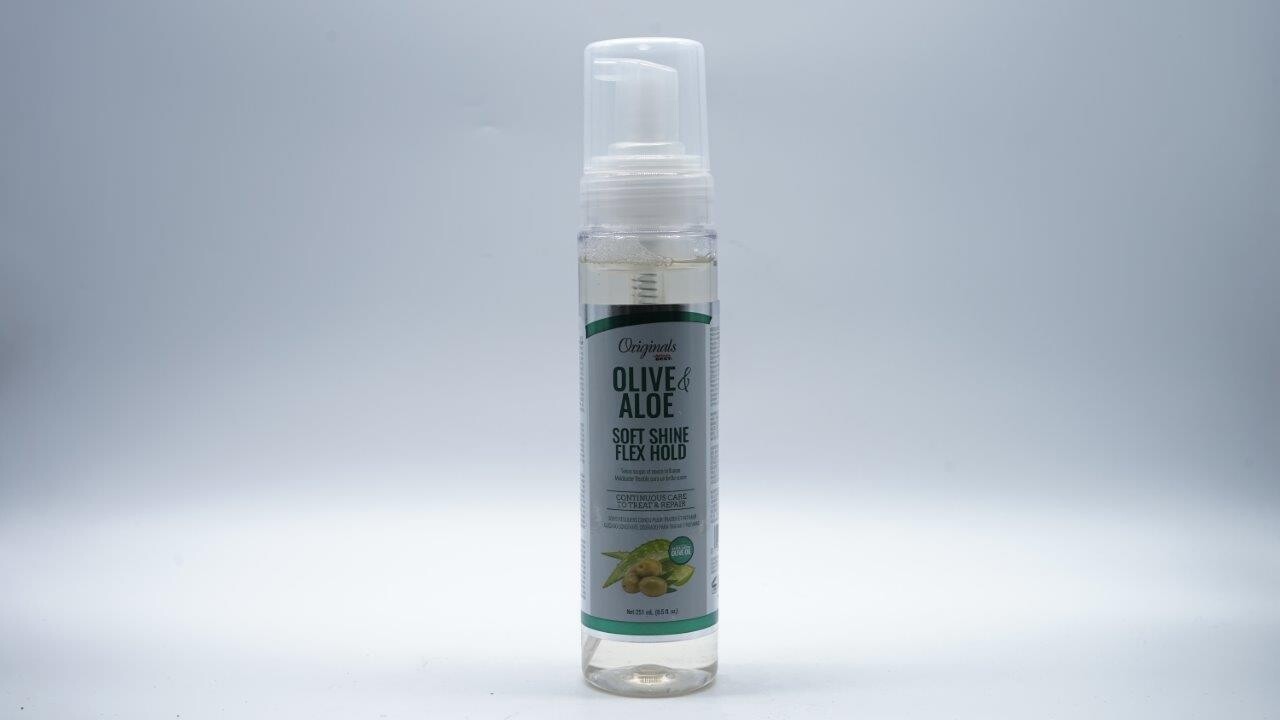 AFRICA'S BEST ORIGINALS OLIVE & ALOE SOFT SHINE FLEX HOLD MOUSSE 251ML