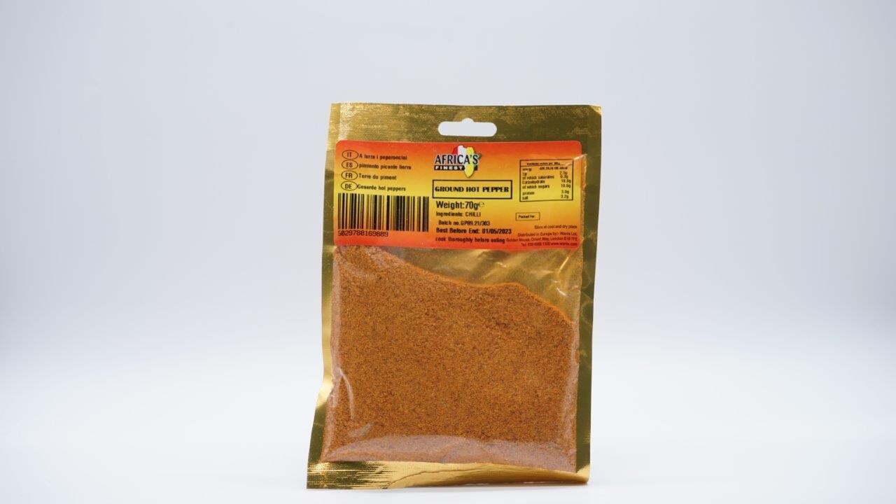AFRICA'S FINEST GROUND HOT PEPPER 70G